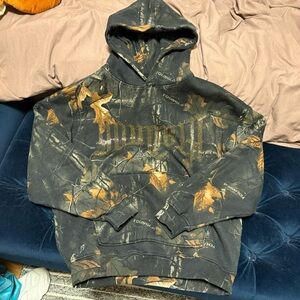 YOUNGLA Camo Bling black Hoodie